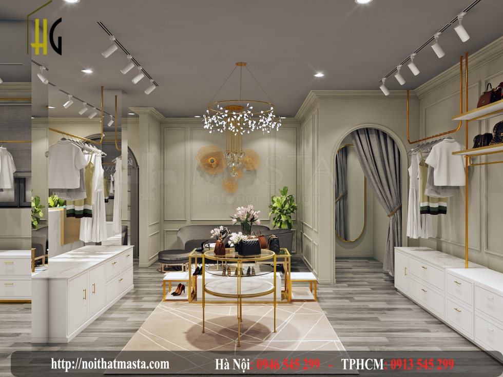 thiet ke shop thoi trang kameli 1